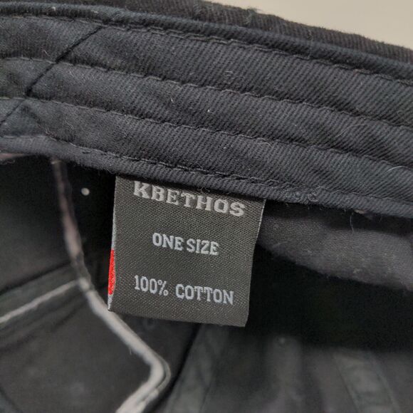 KBEthos Men's Patriotic Slideback Hat Black OS Distressed Big American Flag - Picture 10 of 10